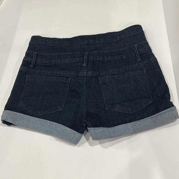 High waisted blue Jean Shorts - Picture 2 of 8